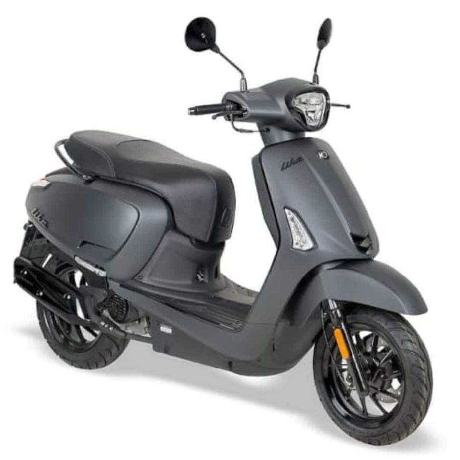 SYM Jet 4 E5 – Bromscooter in Mat Zwart (2025)