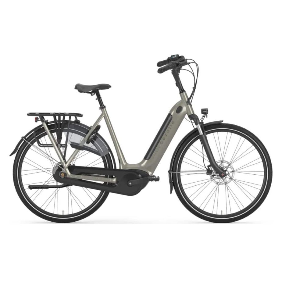 Gazelle Grenoble C7+ Clay Green Glans | Dames e-bike Frame 57