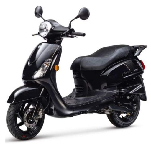 SYM Fiddle II E5 – Tijdloze Zwarte Bromscooter