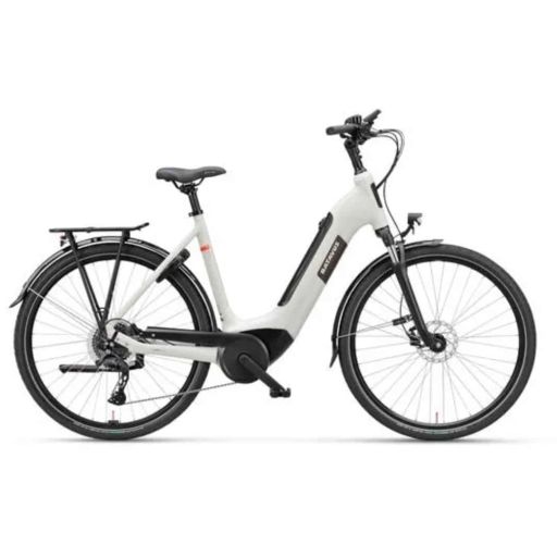 Batavus Altura E-Go N7 | Comfortabele E-bike met Lage Instap in Lichtgrijs (56 cm, 2024)