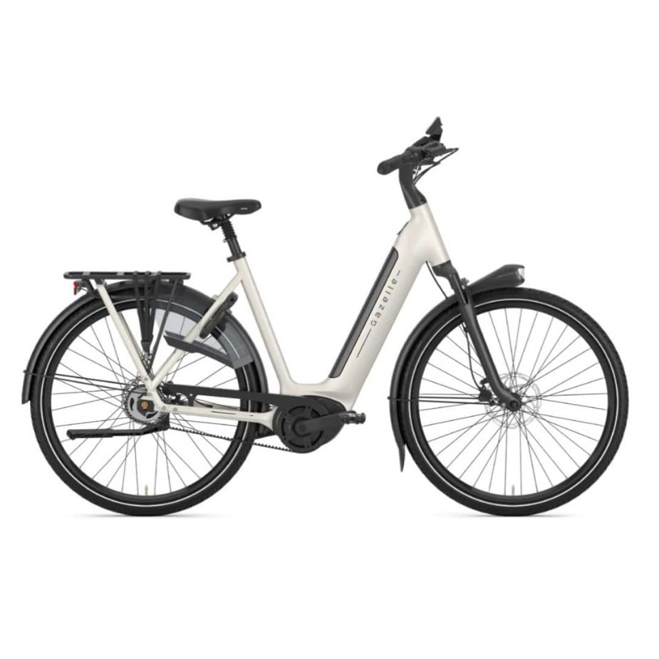 Gazelle Grenoble C5 Ivory White Mat | Dames E-bike 2025 | Framemaat 57