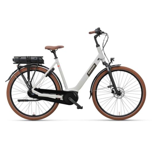 Batavus Altura E-Go Plus N7 Dames Framemaat 56 Lichtgrijs | E-bike 7-versnellingen