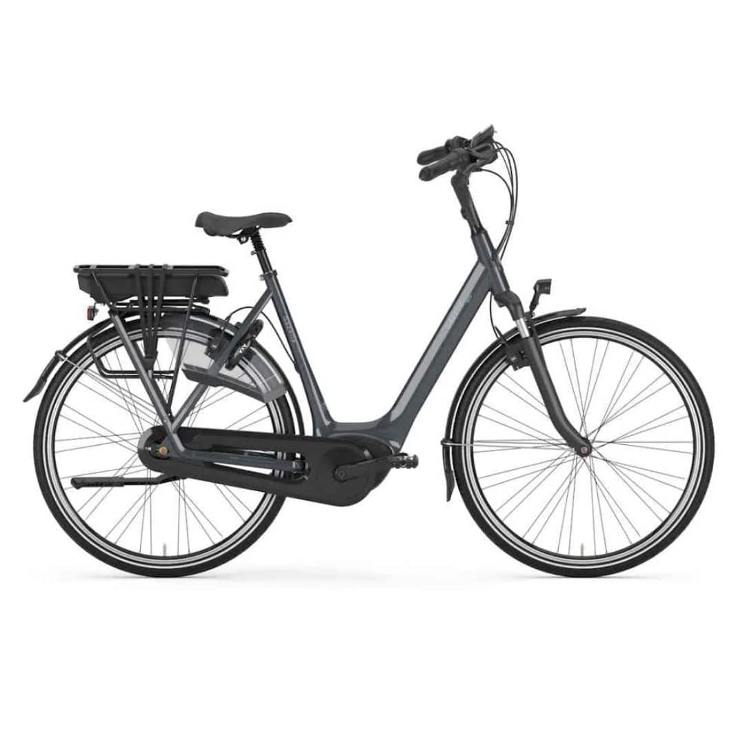 Gazelle Orange C7+ Dames 2022 Anthracite Grey Glans – framemaat 61 – 7 versnellingen