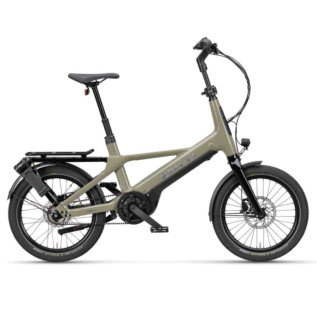 Sparta s-Compact elektrische fiets 2025 Olive Gloss frame 45 zijkant