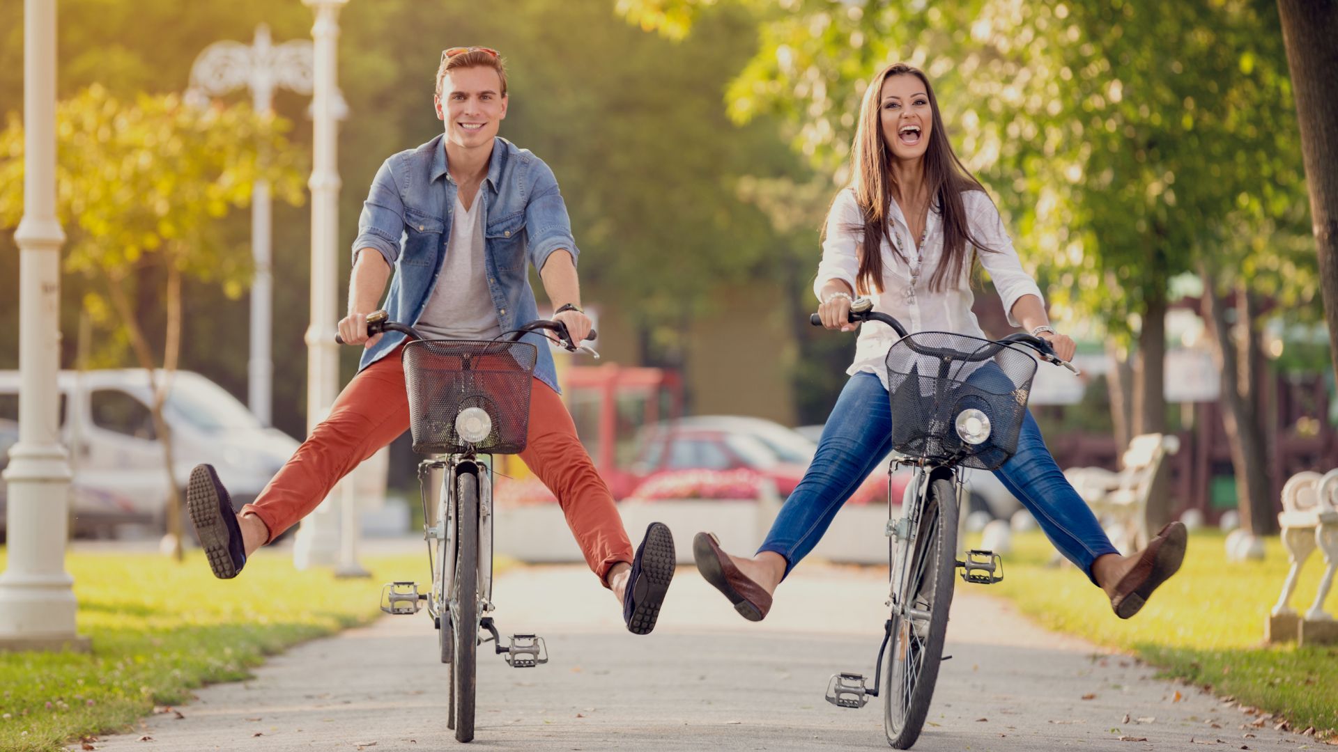 Innobikes foto bewerkt fietsers genieten.