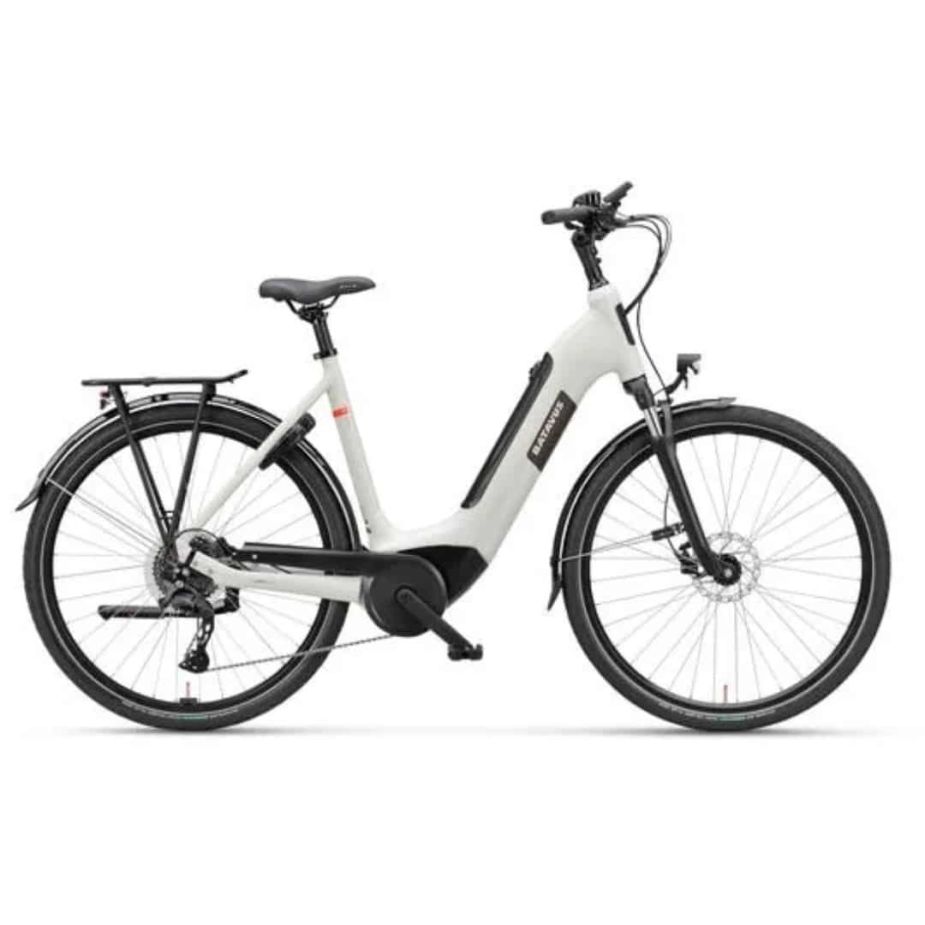 Batavus Altura E-Go N7 | Comfortabele E-bike met Lage Instap in Lichtgrijs (56 cm, 2024)