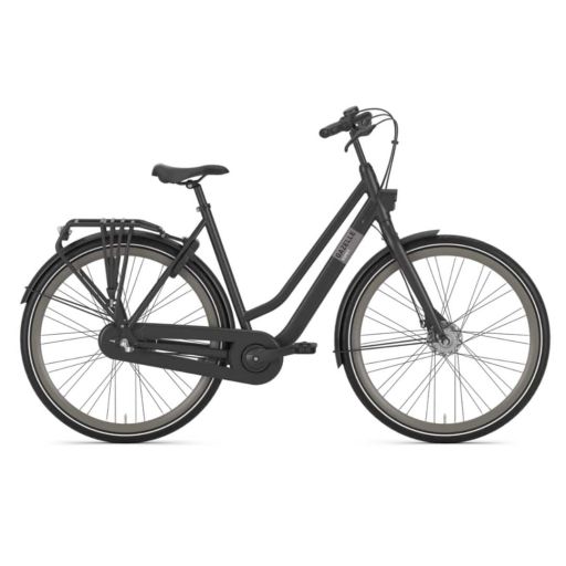 Gazelle Esprit T3 2025 dames mat zwart zijaanzicht Innobikes