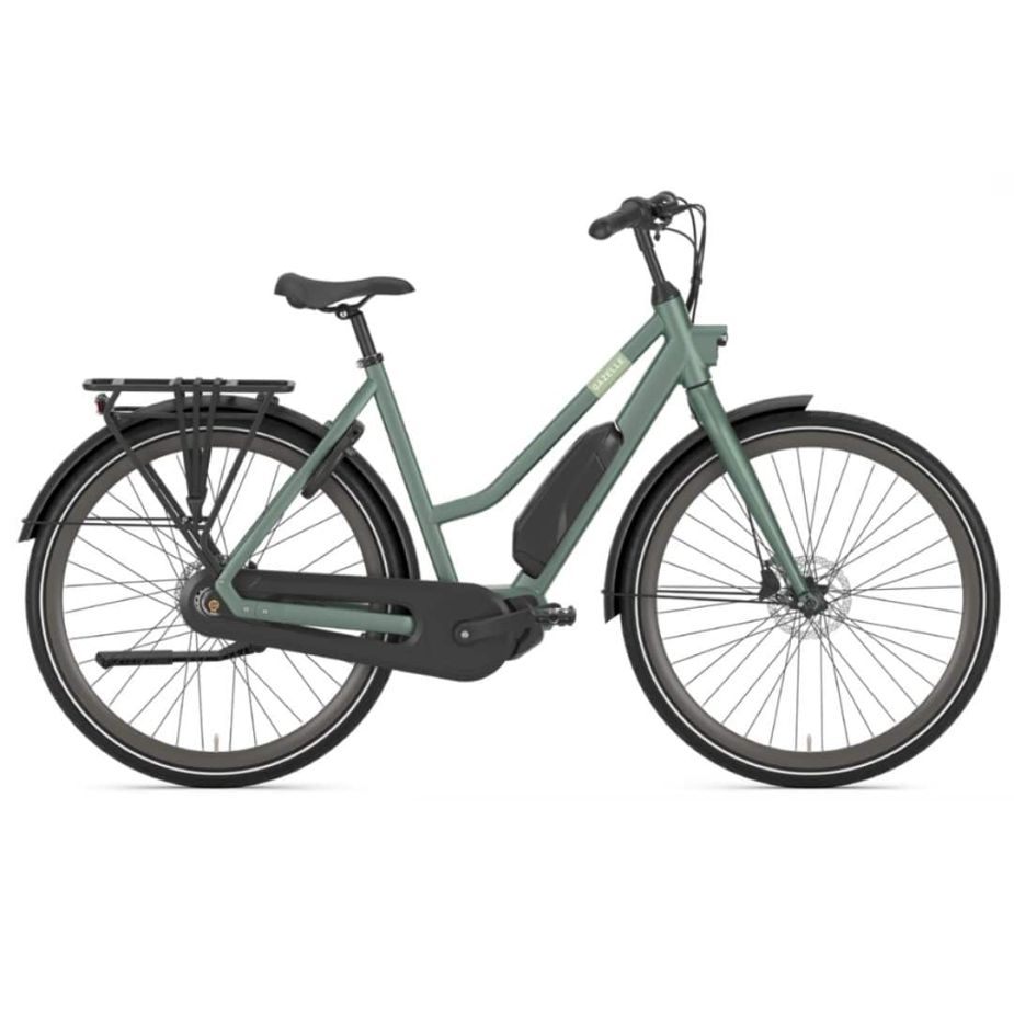 Gazelle Esprit C7 HMS E Bike Dames Moss Green Mat met 7 Versnellingen