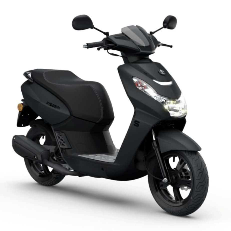 Peugeot Kisbee Black Edition E5 – Sportieve Mat Zwarte Bromscooter