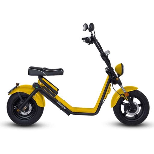 Spyder Wheelz E-Chopper Special Edition Geel Elektrische Snorscooter 2025