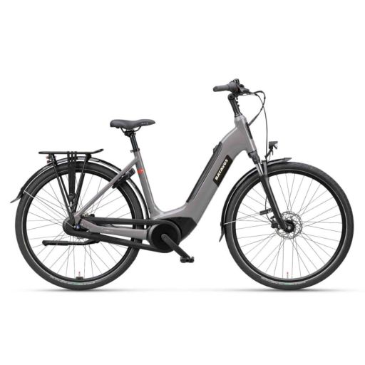 Batavus Altura E-Go PT Power Pro Taupe | Lage Instap Framemaat 56