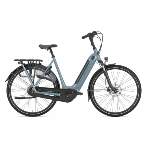 Gazelle Grenoble C7+ HMB dames e-bike 2025 Thunder Grey Glans frame 53 zijaanzicht